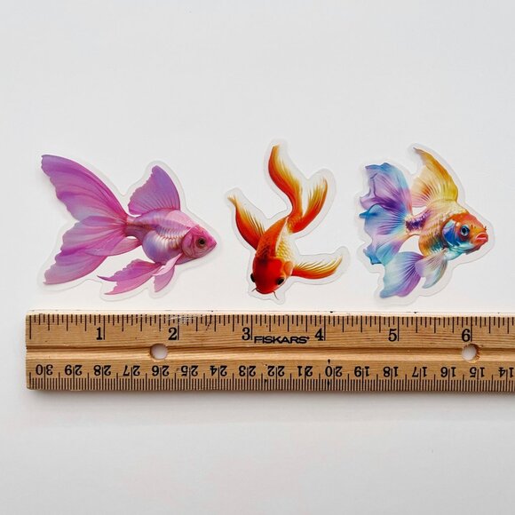50 Colorful Goldfish Sticker Pack - Picture 6 of 7